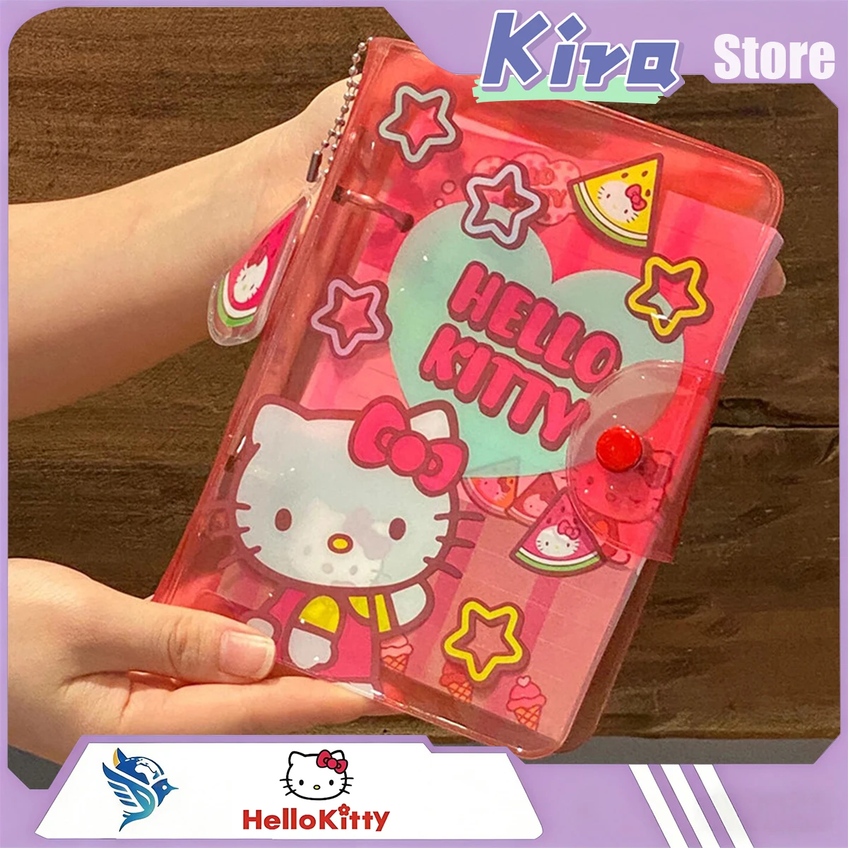 

Блокнот HELLO KITTY, портативный, со сменными блоками, красочный дневник, студенческий блокнот, милый подарок для девушки
