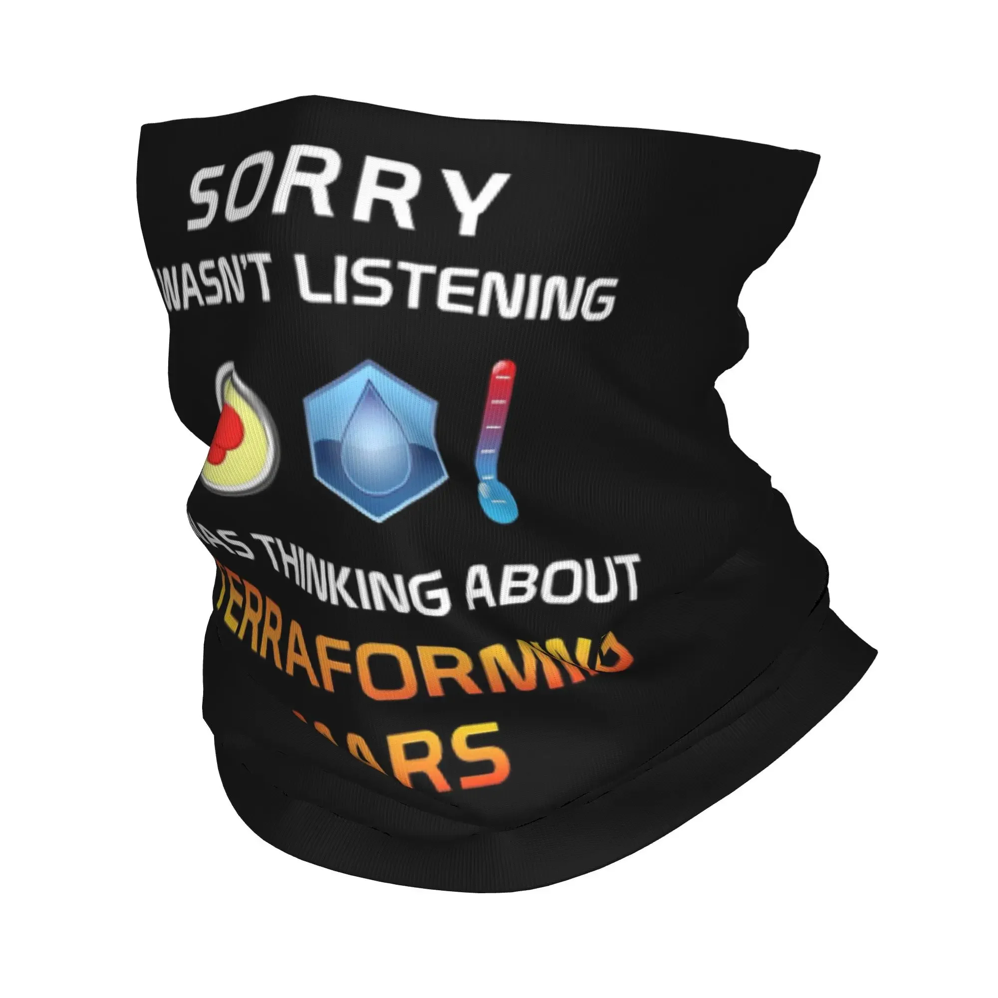 

Скафокусированная террасформованная бандана для игрока Марса, шарф с принтом, многофункциональный велосипедный шарф для верховой езды, для взрослых, весь сезон