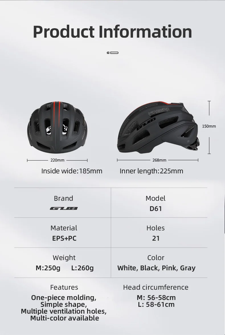 GUB Fahrradhelm Ultraleicht Integral Geformter MTB Rennrad-Helm für Männer und Frauen Atmungsaktiver Reit-Sporthelm – Detail 3