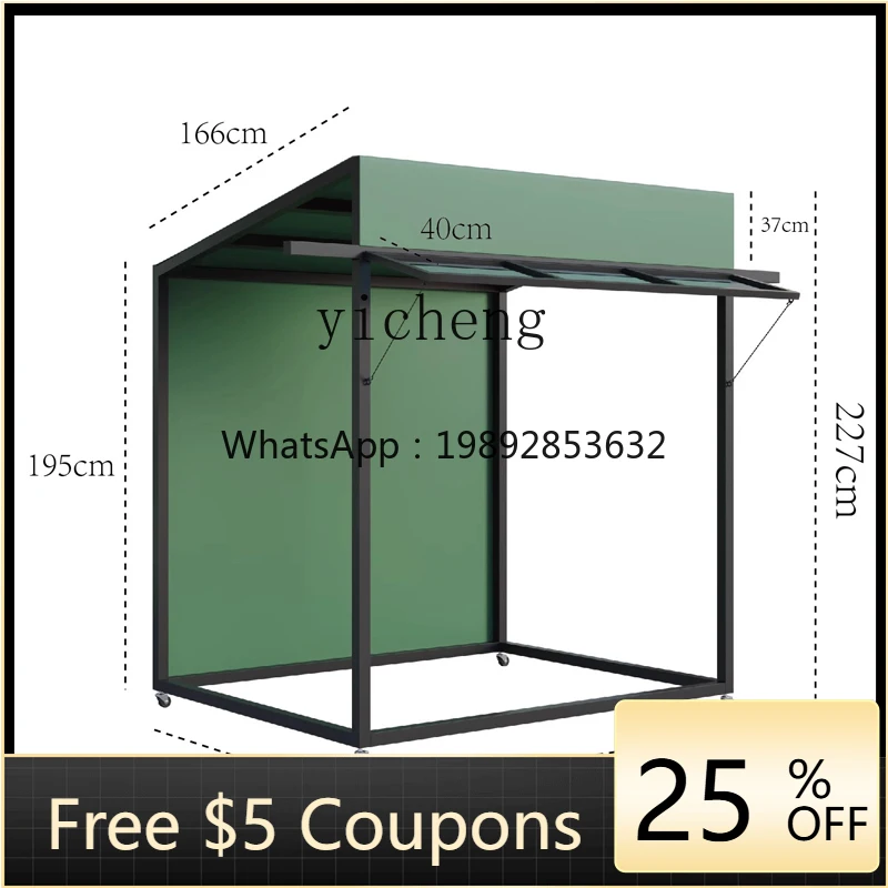 1 Outdoor Market Booth Rack Shopping Mall Food Shelf Mobile Snack Truck Display Rack