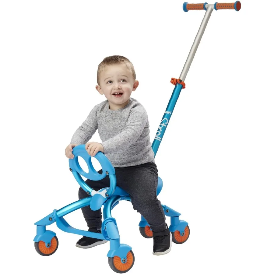 Pewi Stroll - لعبة ركوب المشي في الأماكن المغلقة/الخارجية مع مقبض دفع