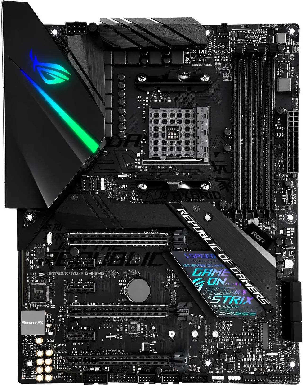 

Материнская плата ASUS X470 ROG STRIX X470-F GAMING Материнская плата DDR4 64 ГБ M.2 с поддержкой Ryzen 7 5700 Ryzen 5 5600 Ryzen 5 3600 процессора