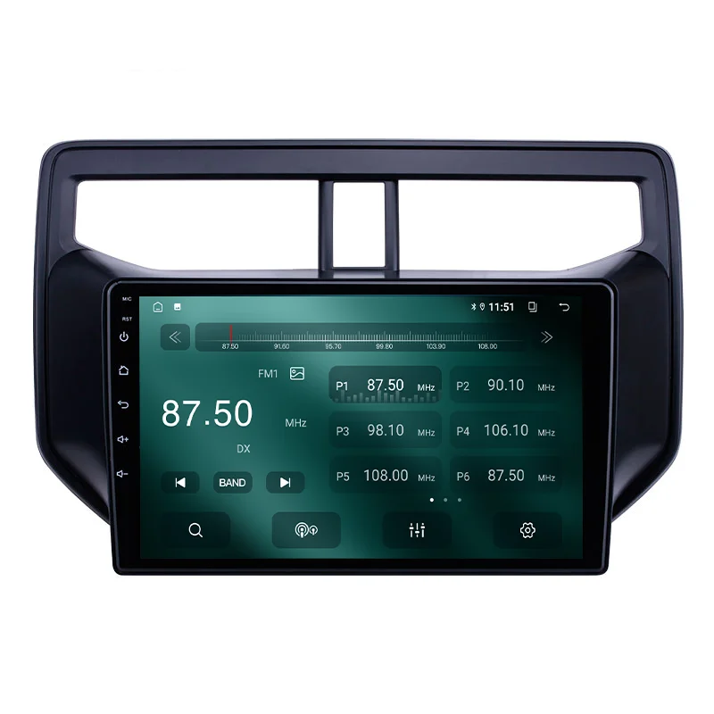 راديو السيارة شاشة تعمل باللمس أندرويد 13 نظام نظام نظام تحديد المواقع سيارة فيديو مشغل ديفيدي الوسائط المتعددة ستيريو DSP لتويوتا راش 2010-2019