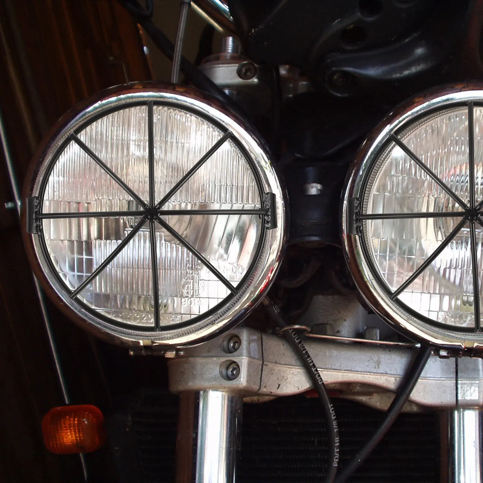 

Премиальная металлическая защитная сетка для фар мотоцикла: улучшенная светоотдача и защита от повреждений, сменный аксессуар