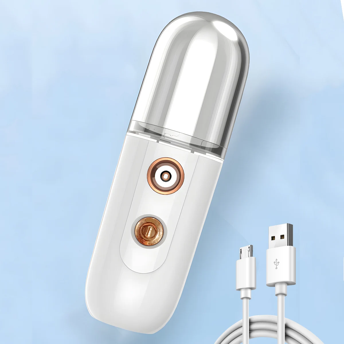 เครื่องพ่นไอน้ำนาโนสำหรับผิวหน้า เครื่องพ่นไอน้ำเย็นแบบพกพา เครื่องเพิ่มความชุ่มชื้นสำหรับผิวหน้า