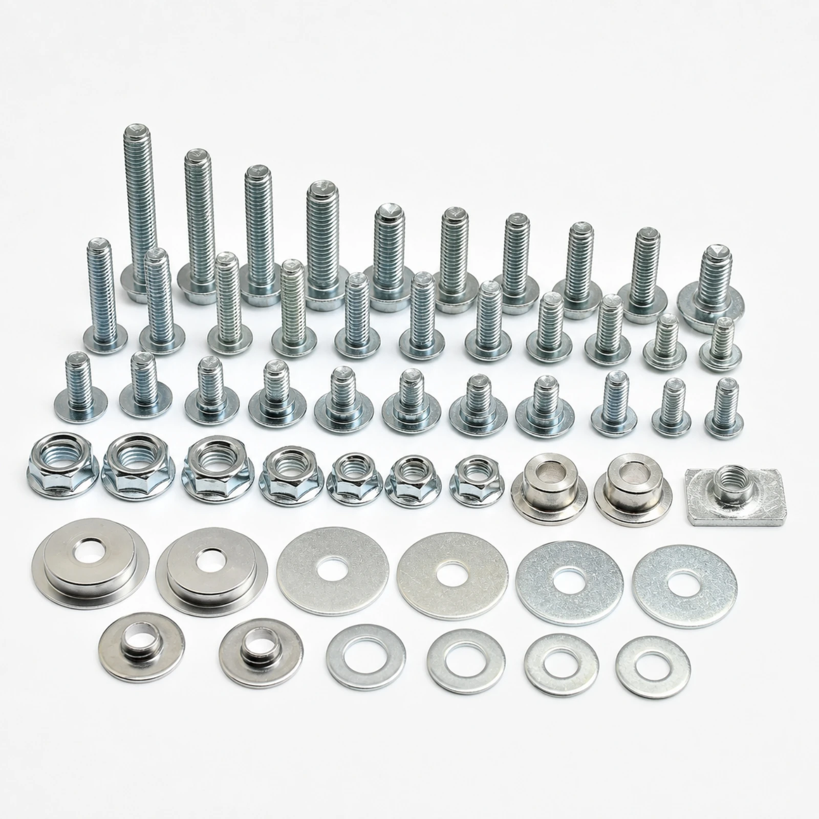 60 Pieces Dirt Bike Bolt Kit Heat Treated Motorcycle Brand CRF Bolt and Nut Kit Trail Motorcycle Fastener Assortment OEM