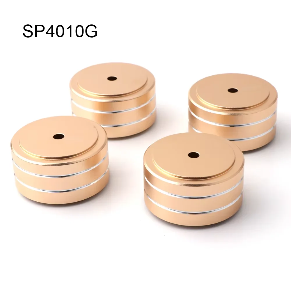 4pcs HiFi AMP Speaker Aluminum Isolation Feet Pad 40x15mm 40x20mm 58x22mm DAC Feet Pad Gold Silver Black