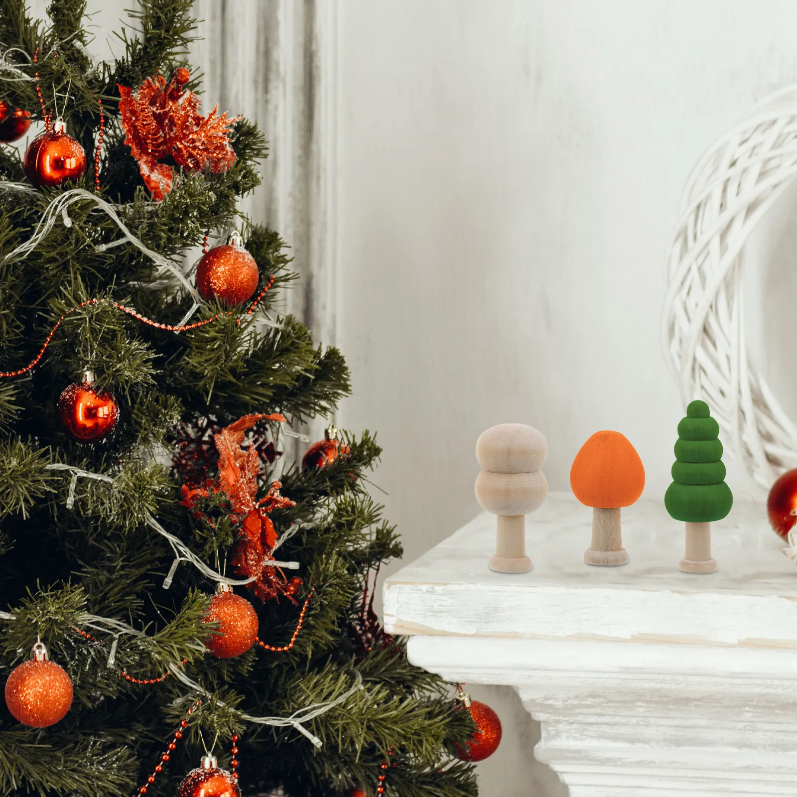 

Набор деревянных заготовок для поделок в виде грибов для самостоятельной росписи, декора дома и сада, творческое деревянное рукоделие