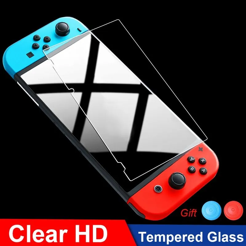 1/2/3 PCS Premium Tempered Glass Compatible with Nintendo Switch Screen Protector For Switch Console Anti-Scratch 9H Guard Film