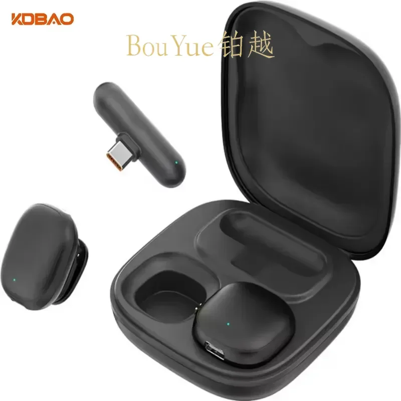 Wireless Lavalier Microphone for Apple Lightning Port Noise Cancelling Clip On Mic for Mobile Live Streaming Recording Vlog