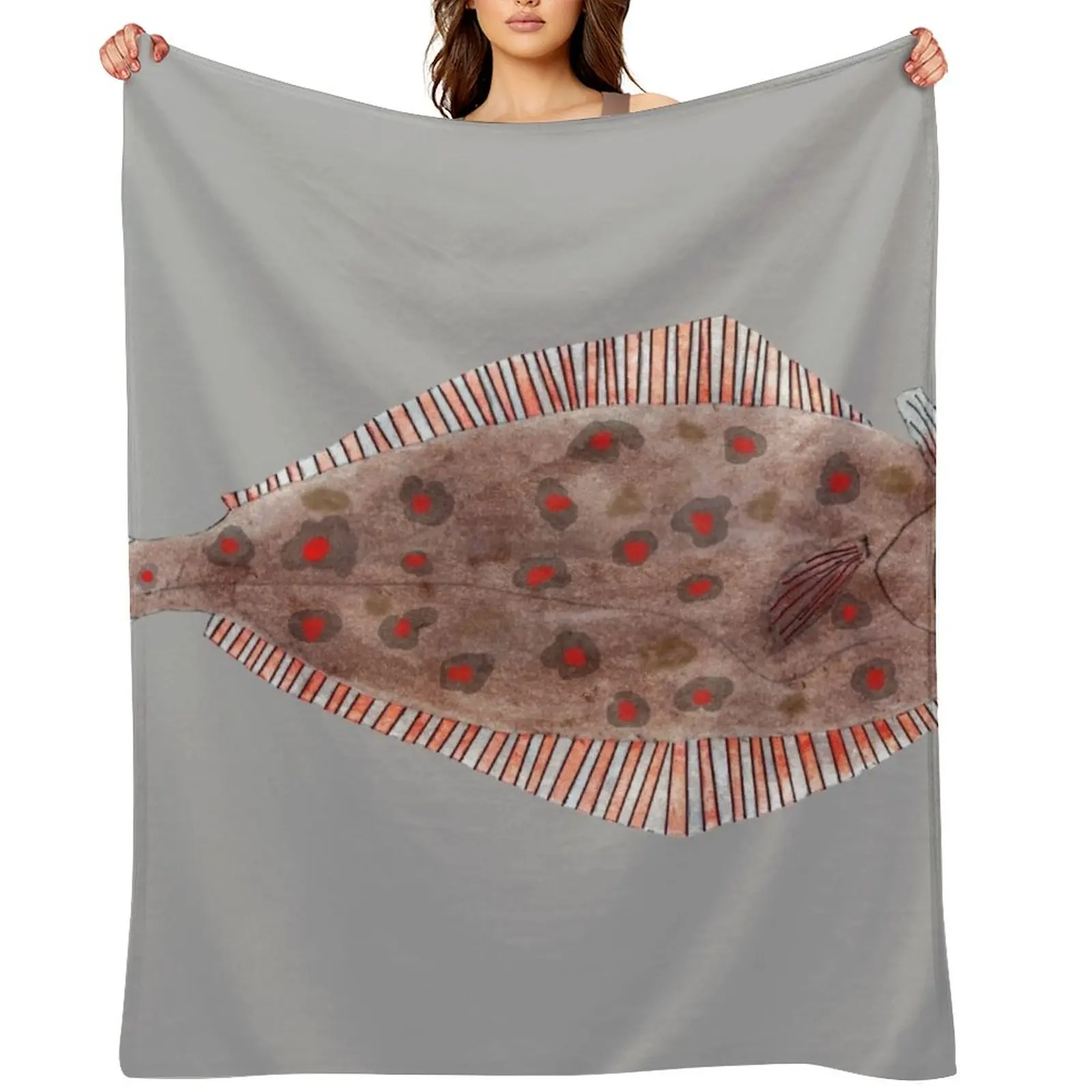 

San Juan's Halibut Throw Blanket Decoratives Decorative Sofas warm for winter Luxury Blankets