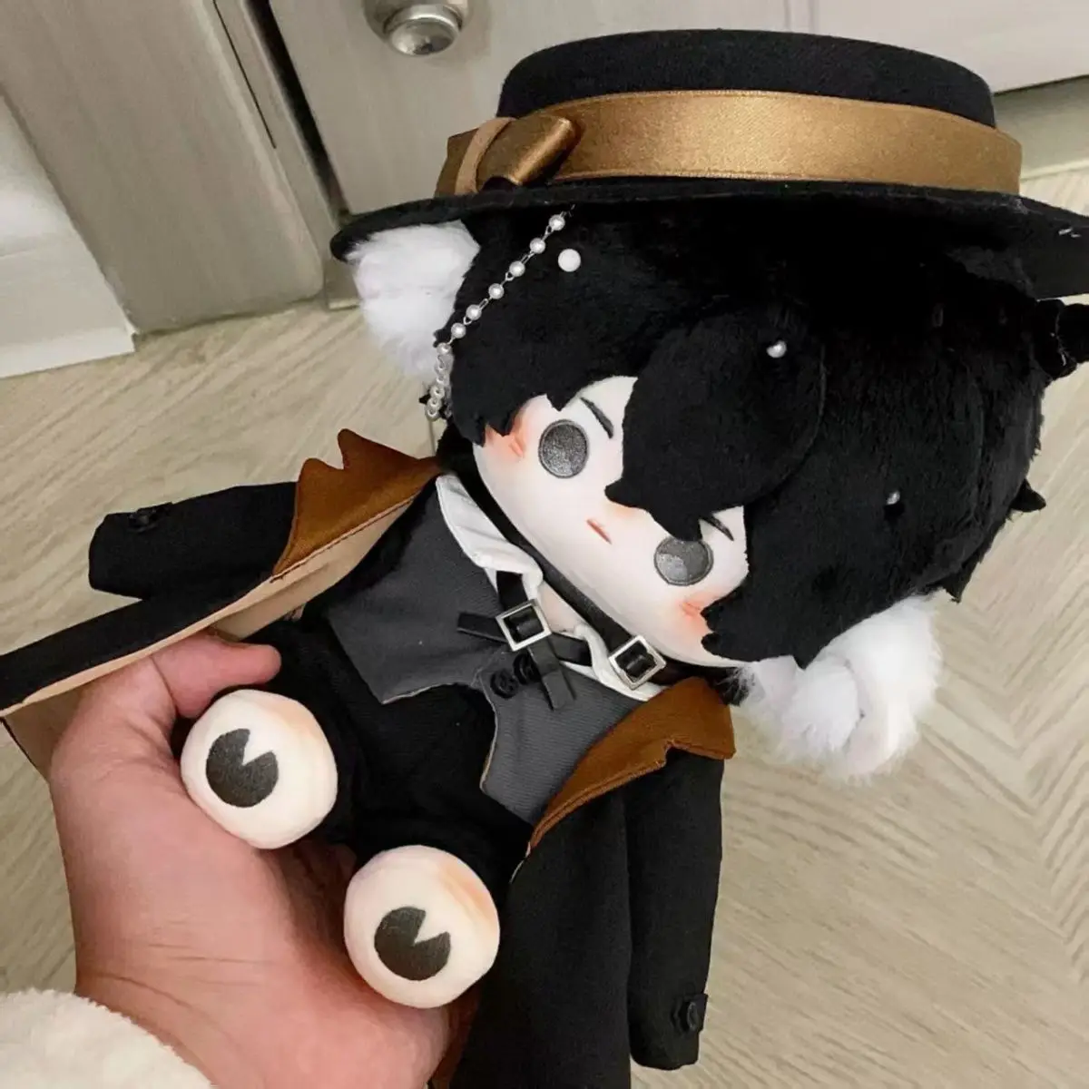 10 dias pegue o fim qi xia 20cm boneca de algodão vestir-se boneca de algodão recheado pingente de pelúcia brinquedo crianças presentes anime natal