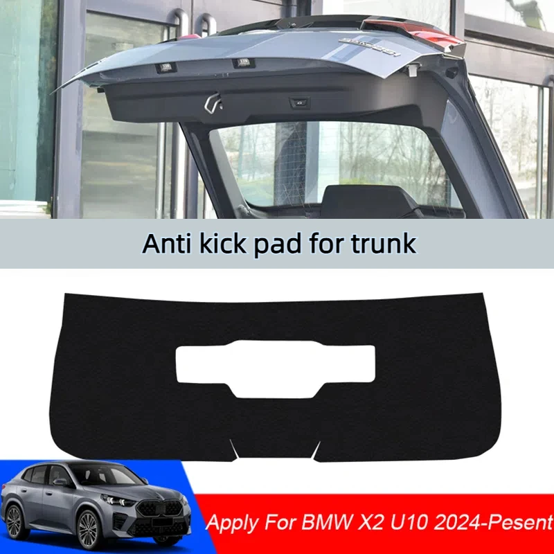 

Car PU Leather Anti-kick Trunk Pad Weather Dustproof Protect Tailgate Sticker Auto Accessories For BMW X2 U10 2024-Present