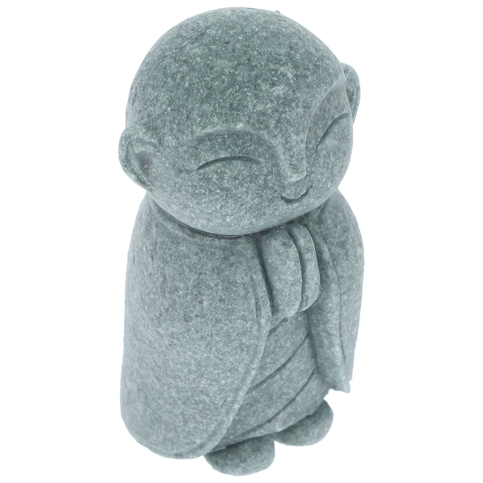 

1pc Mini Buddha Statue Small Vintage Sandstone Craft Desktop Home Decor Zen Garden Ornament Retro Sculpture For Indoor Tabletop