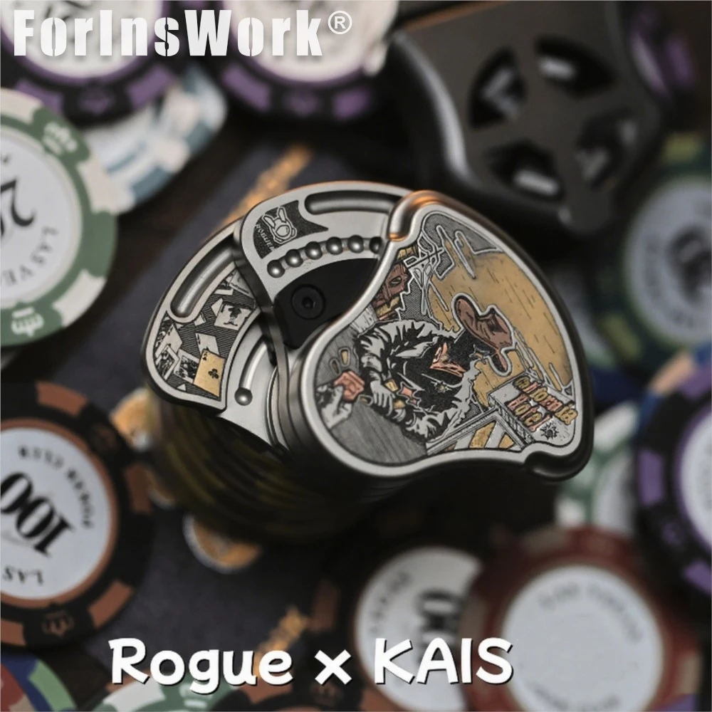 

ROGUE & KAIS Титановый западный джинсовый баллада, слайдер-слайдер из нержавеющей стали, крутой гаджет, сенсорные игрушки, ограниченное количество 168 шт.