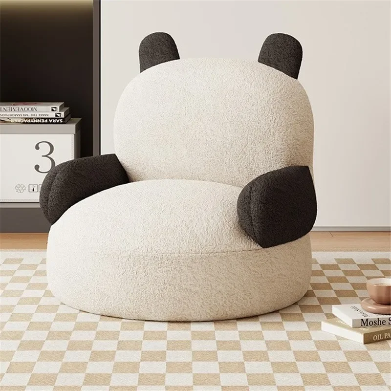 Children\'s Sofa Baby Reading Corner Panda Lazy Sofa Chair Internet Celebrity Creative Cute Animal Single Seat Small Stool