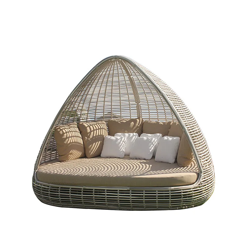 

Outdoor large rattan sofa scenic B & B outdoor swimming pool