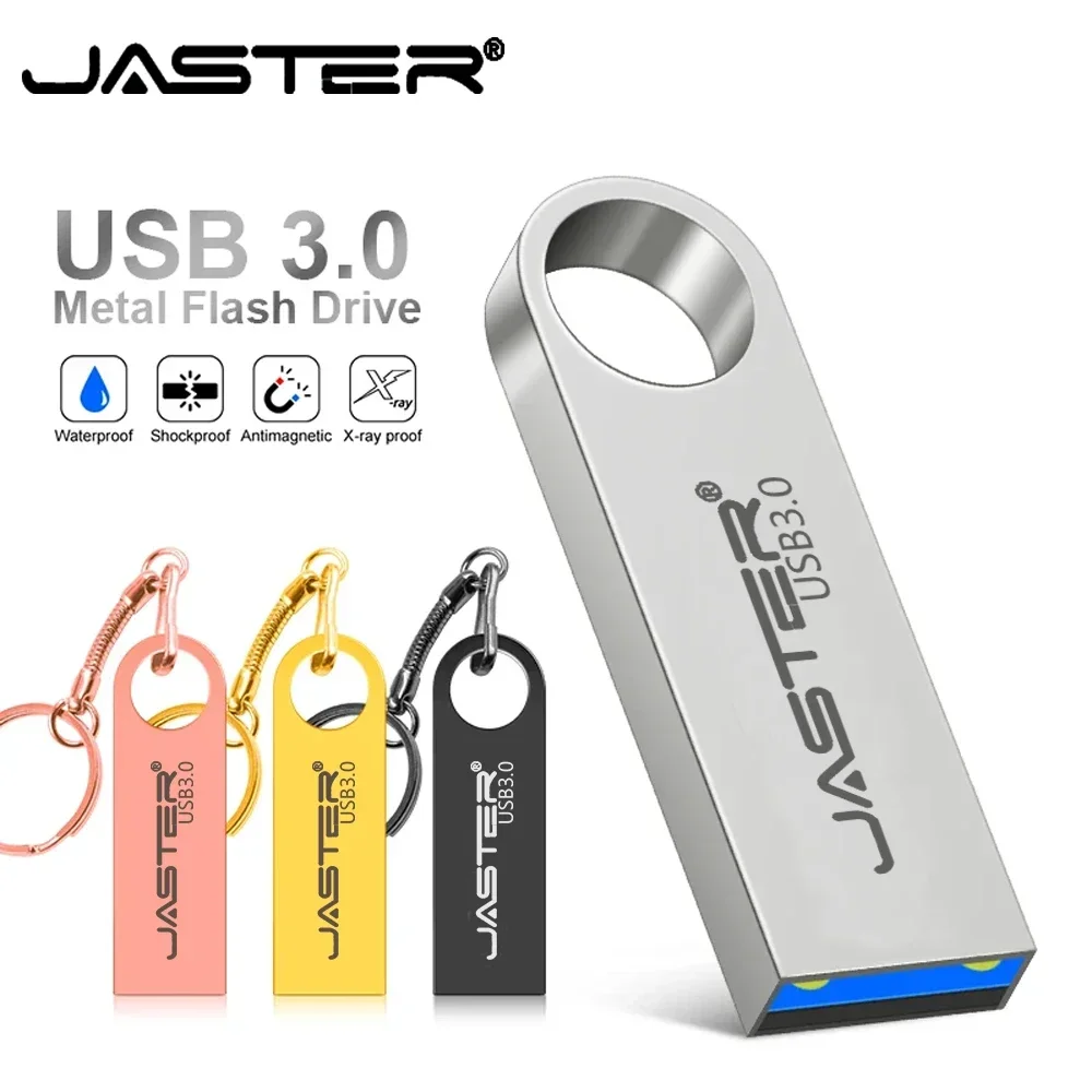 JASTER Metall USB 3,0 Flash-Laufwerk 128GB 64GB 32GB Flash-Disk Neuankömmling Pen drive 16GB 8GB USB-Flash-USB-Disk Memory Stick