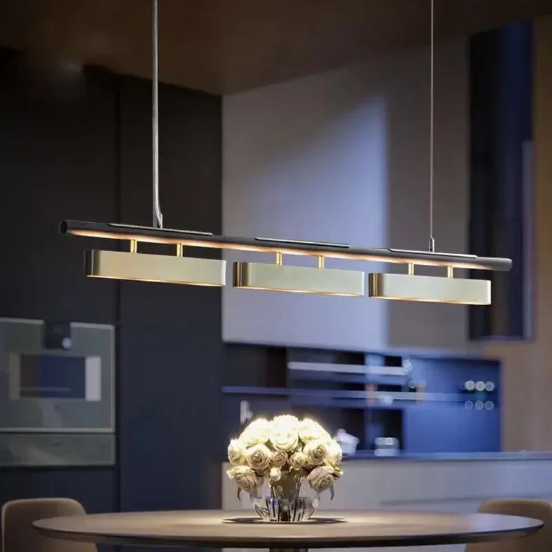 

Modern Style Salon Chandeliers Nordic Home Decoration Design Black Gold Led Lights Living Room Kitchen Dining Table Pendant Lamp