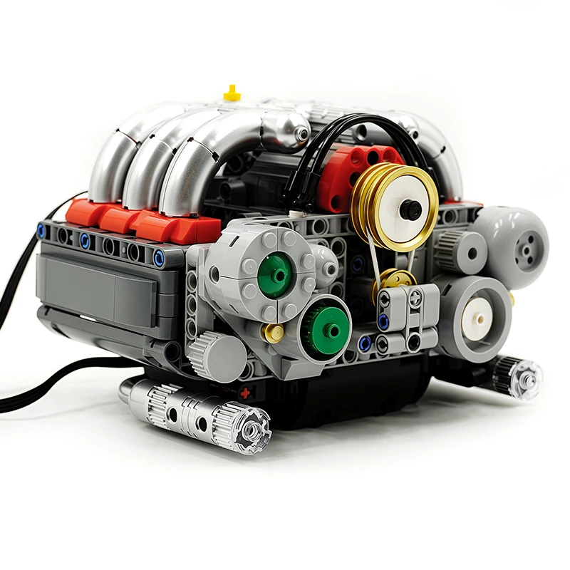 قالب King 10193 ألعاب الجزء الفني الخيالي محرك الملاكم الآلي بنة محرك متعارض أفقي هدية عيد الميلاد