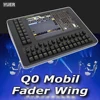 プロフェッショナルコンソールQ0フェーダーウィングDMX512コントローラータッチスクリーン、Q0コマンドウィングDJディスコ4 XLRインターフェースYUERと接続 1