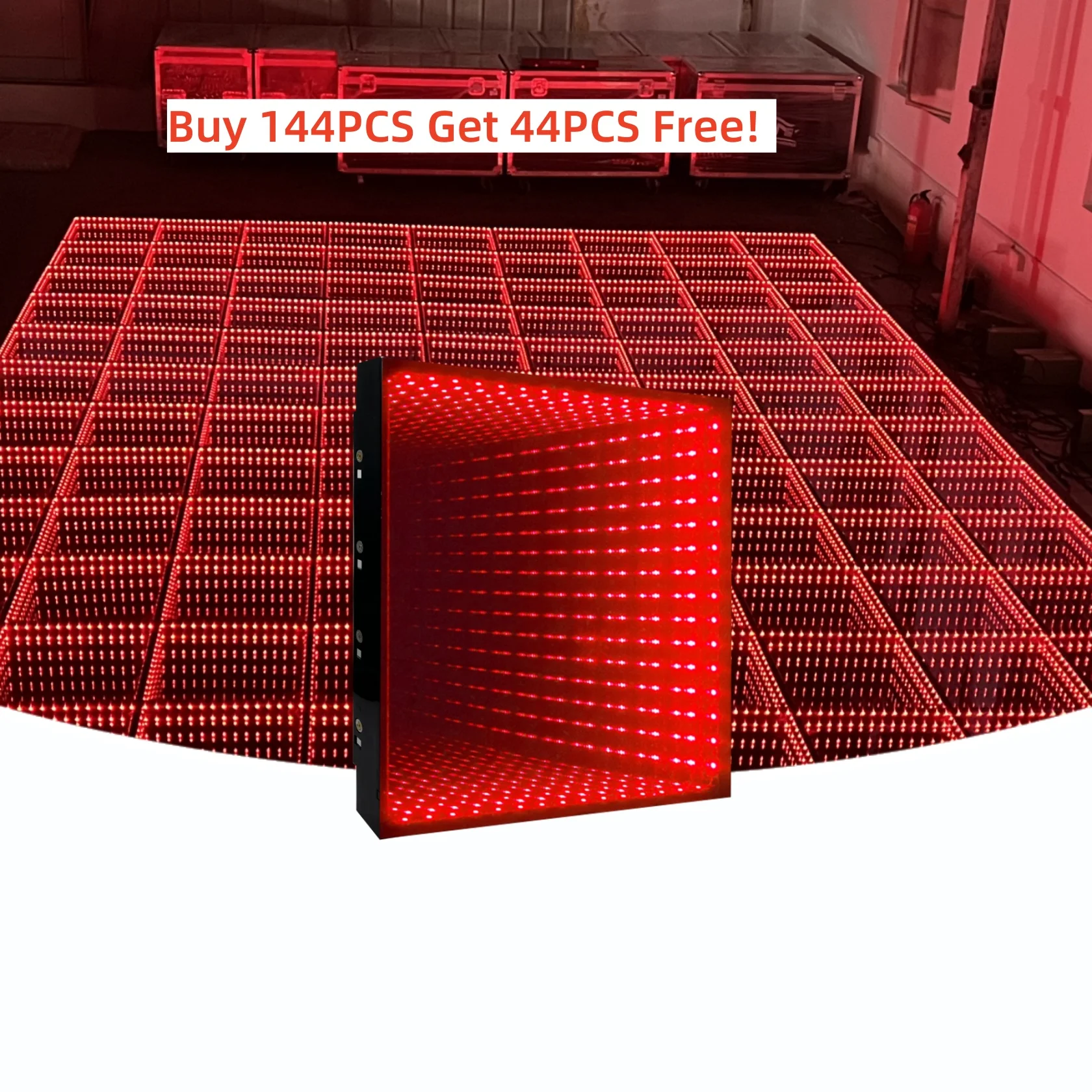 

50cmMirror Party Stage Light up Dancing Floor Tiles Outdoor Wedding 3d Magnetic Led Dance Floor