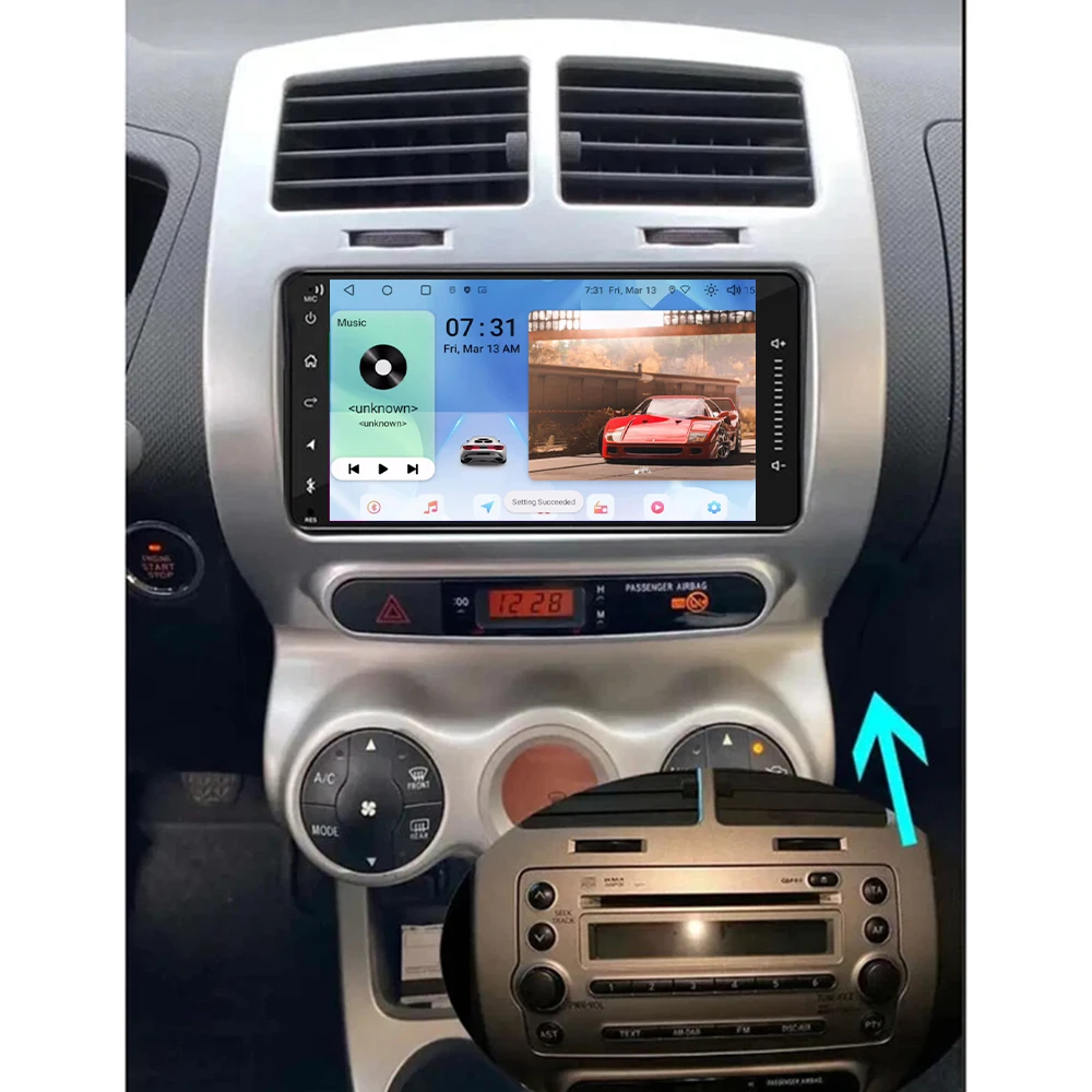 

GPS 7" For Toyota Urban Cruiser 2008-2014 Car Stereo Radio CarPlay Android15 Auto Head Unit 4G+WIFI Navi Multimedia Player 64GB