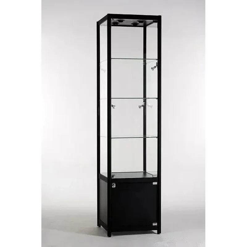 custom.Tall  Commercial Showcase Low Price Product Display Cabinet Glass Display Cabinet Retail