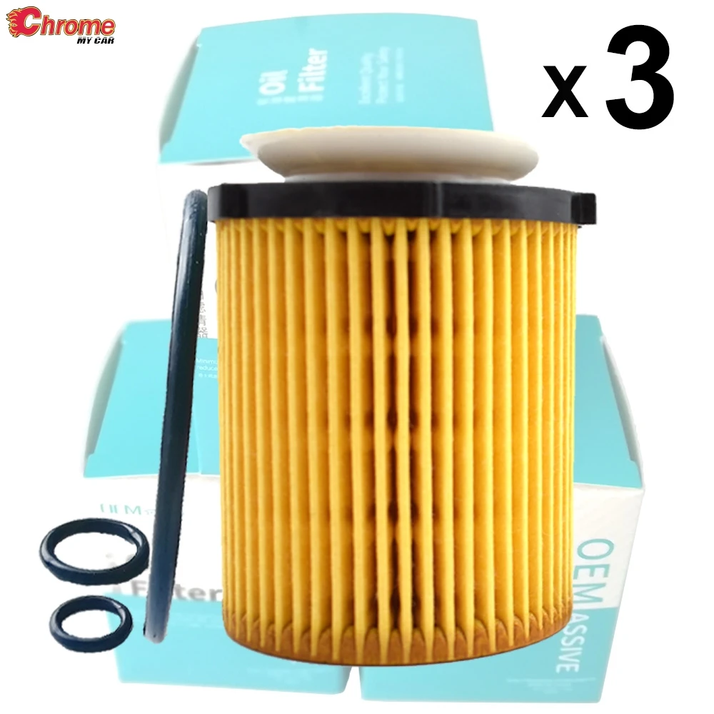 3x Oil Filters 2701800109 For Benz B-Class W246 W242 B160 B180 B200 B250 2012 2013 2014 2015 2016 2017 2018 2019 1.6 2.0