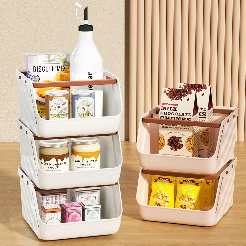 

Slanted desktop organizer storage box storage basket Large opening plastic box organizer storage rack storage basket