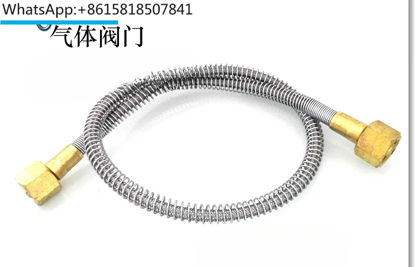 Oxygen metal hose, PTFE explosion-proof high-pressure pipe, nitrogen oxygen argon gas guide pipe, 304 stainless steel