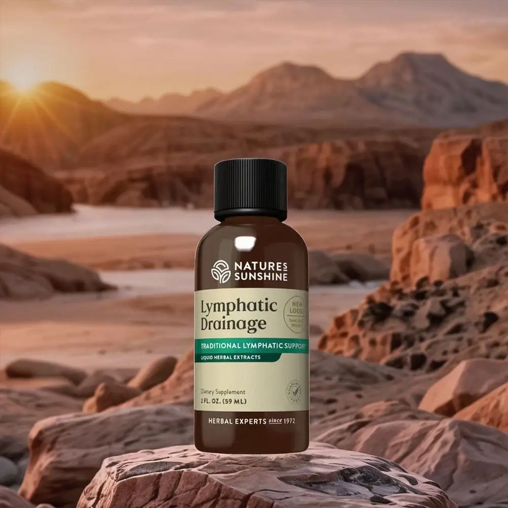 2025 محلول فموي ليمفاوي جديد 60 مل - مكمل تصريف ليمفاوي لأشعة الشمس الطبيعية