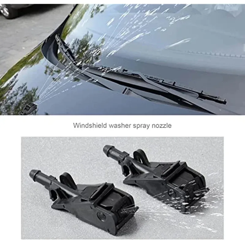 2Pcs Car Front Windshield Washer Jet Wiper Spray Nozzle Sprinkler 6RD955985 For VW Bora Jetta Golf 5 4 MK4 Beetle Passat Polo