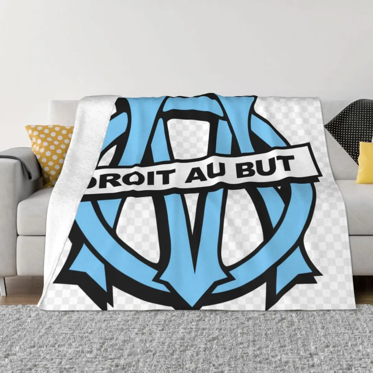 

Droit Au But Logo 6 Home Quilt For Bed Custom Blanket Personalized Throw Blanket