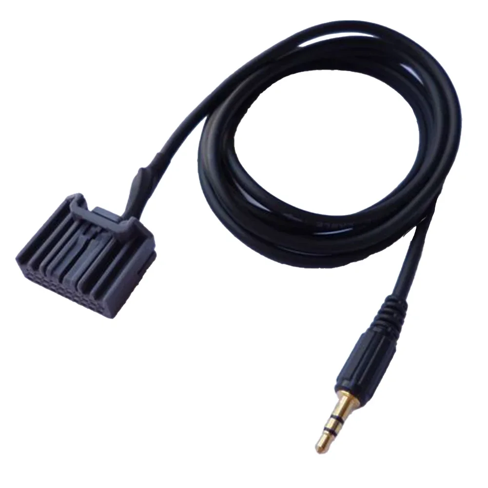 AUX Input 12V AUX Adapter Anti-Corrosion Direct Installation Functional Design Non-Deformed Car Use Home Audio