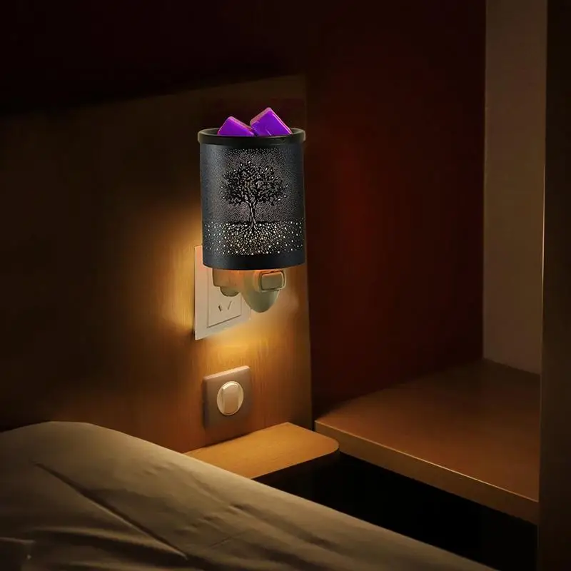 Wall Plug Wax Melter Electric Metal Light Fragrance Candle Warmer For Melting Scented Candle Oil Melting Diffuser For Living