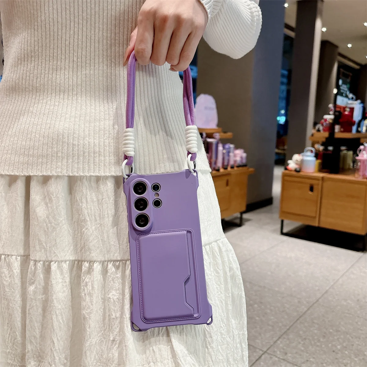 Handgelenkband Brieftasche Kartenhalter Handyhülle für Samsung Galaxy S26 S25 S24 Ultra S23 FE S22 Plus A17 A56 Silikon Schutzhülle – Detail 11