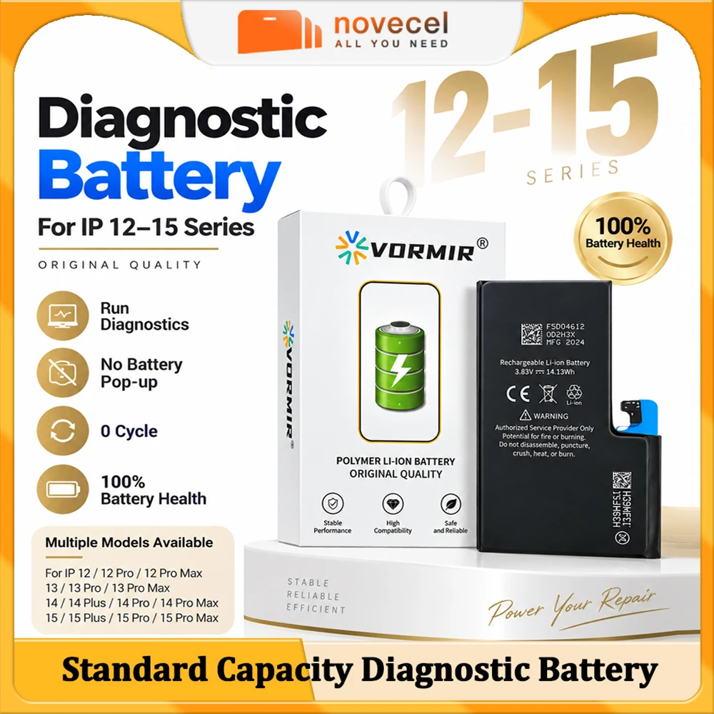 5pcs Diagnostic Battery No Pop Up Message Run Diagnose 100% Healthy For iPhone 14 12Pro 13 Pro 14Plus 14Pro 15Pro Max 15 Battery