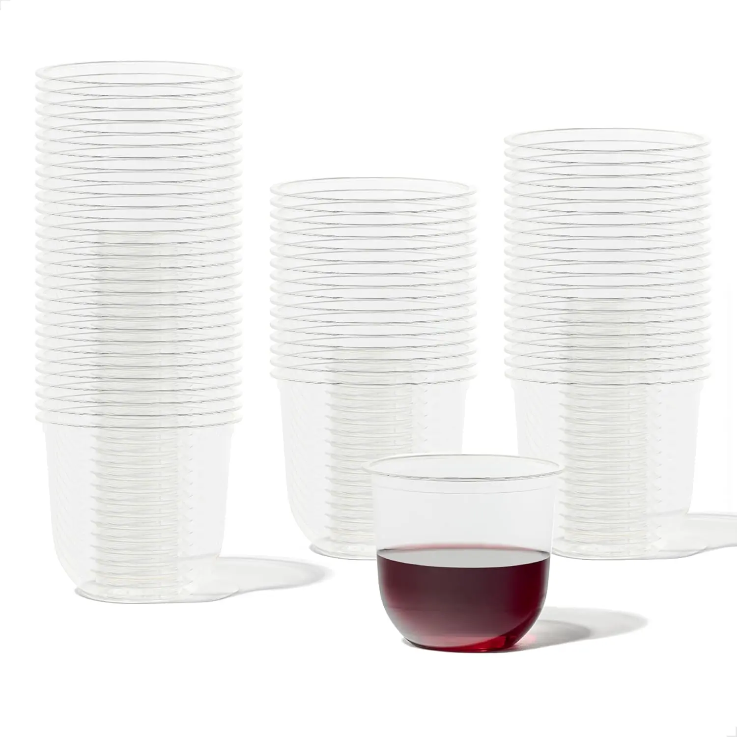 

NATURAL Arc - Plant Based Cups 12 oz - Plastic Alternative Cups for Parties, Bachelorettes, Weddings - Recyclable Clear Cold