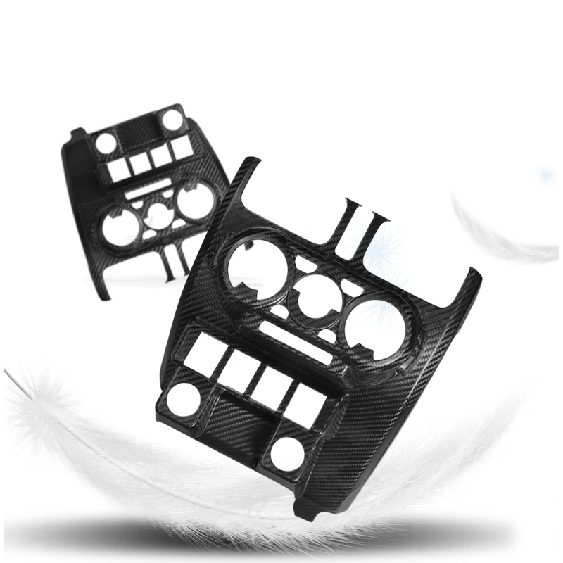 Real Carbon Fiber For New For Suzuki Jimny JB64 / JB74 Center Control Button Panel Sticker Cover Decoration Car Styling Interior