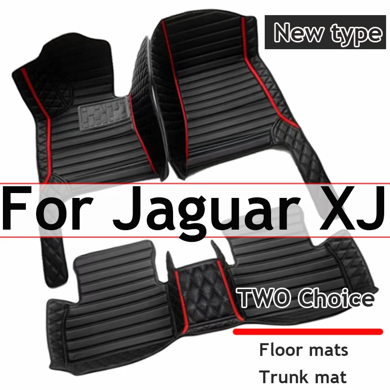 Car Floor Mats For Jaguar XJ X351 2010~2019 5seat Durable Leather Mat Anti Dirty Pads Carpet Auto Interior Parts Car Accessories