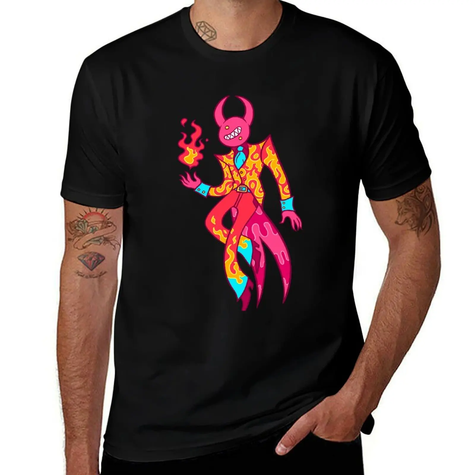 

shirt t man man Satan shirts cotton slim t for fit T-Shirt