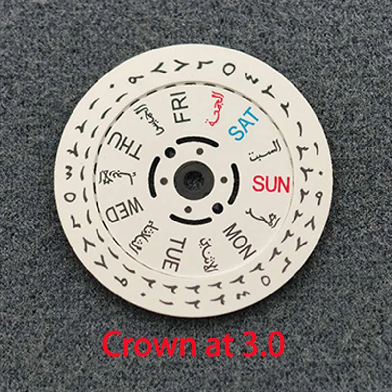 Mod NH35 NH36 Movement Kanji Dial SKX007 Tuna Watch Movement Date Week Wheel Crown at 3.0 3.8 4.1 Watch Refit Parts