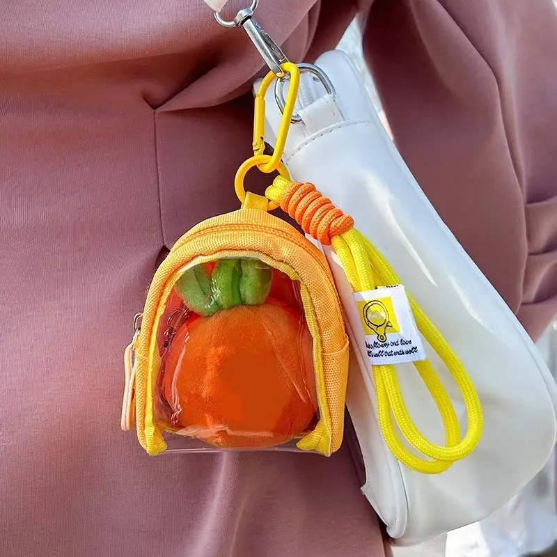 Multifunctional Mini Coin Purse Storage Bag Transparent Case Portable Keychain Organizer Case Earphone Bag