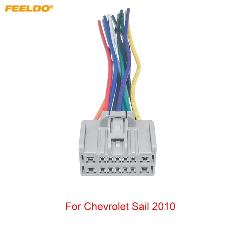 

FEELDO 10Pcs Car CD/DVD Audio Stereo Wiring Harness Adapter For Chevrolet Sail Radio Power Wire Cable (Female) #FD2872