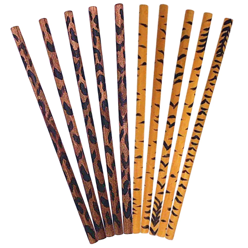 

10 Pcs Painted Animal Pencils Jungle Colored Classroom Drawing Pens Aesthetic School Supplies Summer Crayon