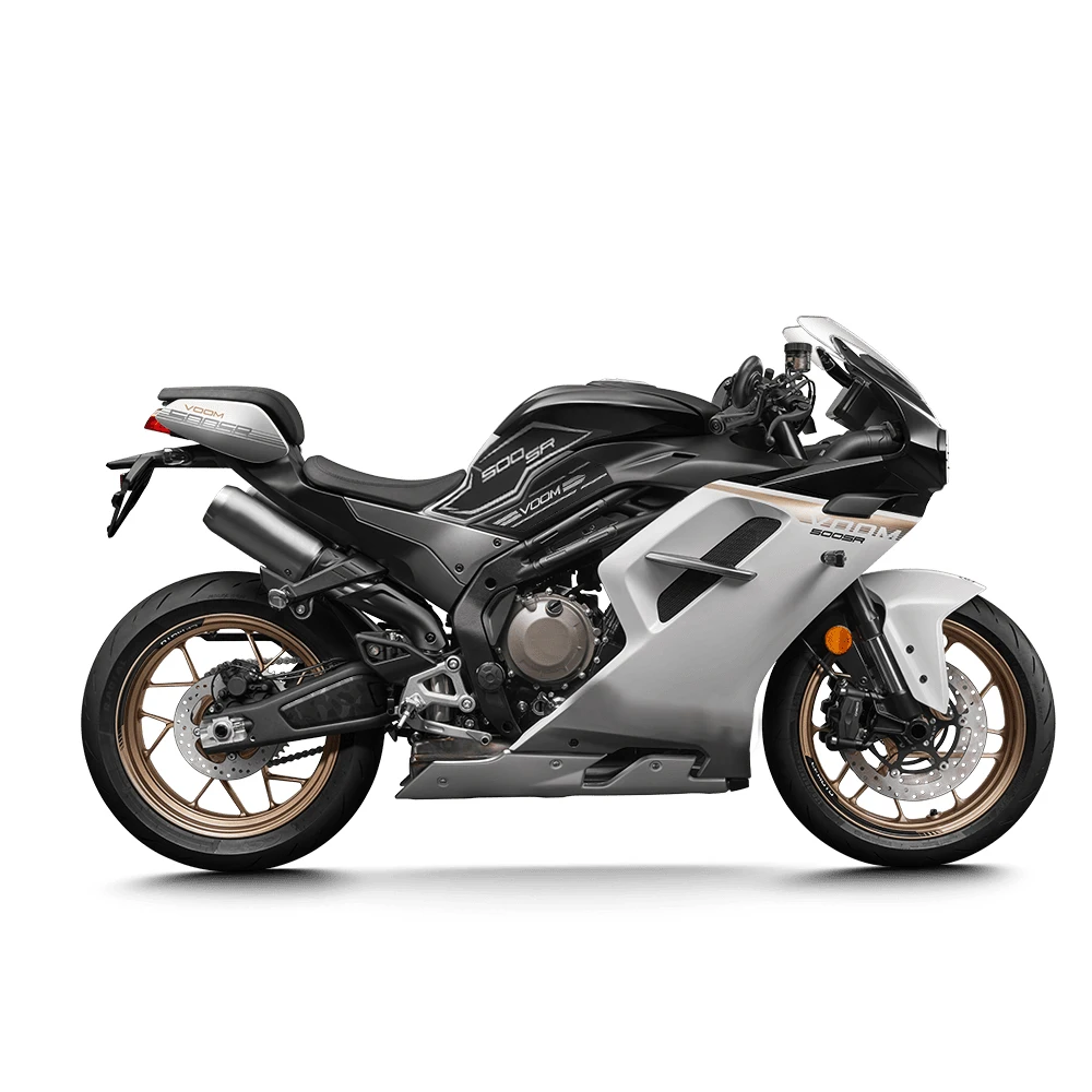 ل CFMOTO 500SR VOOM 2024 500 SR SR500 دراجة نارية المطاط خزان الوسادة ملصق الجانب خزان الوسادة المضادة للخدش ملصق مائي عدم الانزلاق