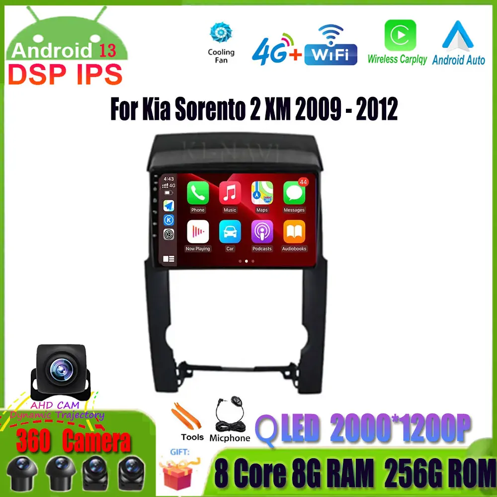 

10.1 " Android 13 Auto Radio Carplay 4G Car Multimedia Player For Kia Sorento 2 XM 2009 - 2012 GPS DSP 4G Lte 2Din Autoradio