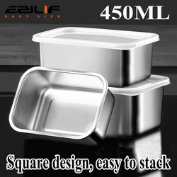 5pc Stainless Steel Food Storage Containers Set - Airtight BPA-Free Lunch Boxes for Meal Prep, Camping & Office, Dishwasher Safe