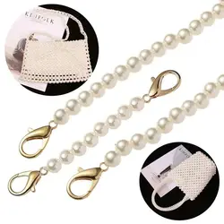 8mm 14 Sizes Pearl Strap for Bags Handbag Handles DIY Purse Replacement Long Beaded Chain for Shoulder Bag Straps Accessories